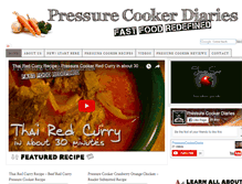 Tablet Screenshot of pressurecookerdiaries.com